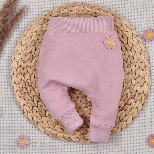 NINI Little flowers дитячі штани з органічної бавовни з вишивкою ABN-5760/ROZ
