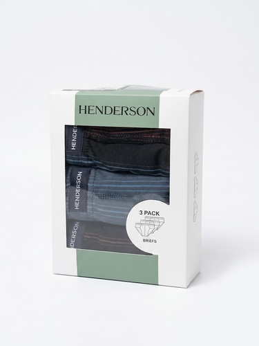 Henderson 1446 K708 Чоловічі сліпи 3-pack 100% бавовна, м’які, класичні
