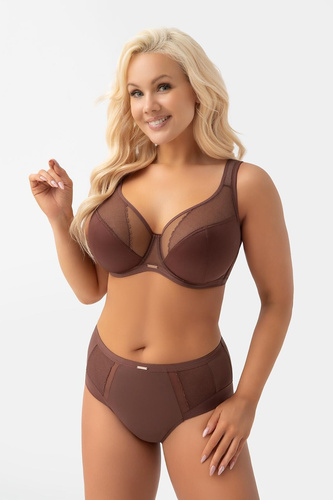 Gorsenia K441/1 Luisse Бюстгальтер soft шоколадний для великих грудей