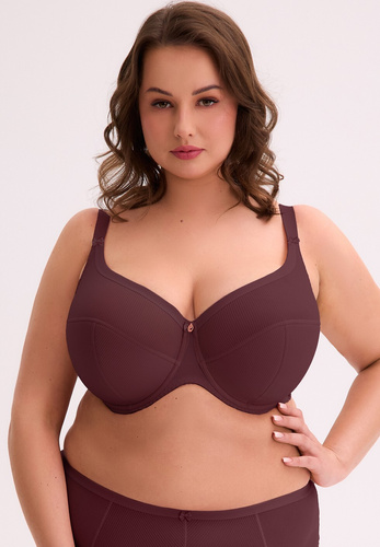 Gaia BSM 1058 Maxi Wino Sonia Бюстгальтер максі з напівм'якими чашками Semi Soft, колір винний