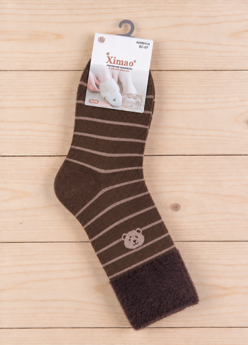 Xintao WiK 3141 wz.5 Шкарпетки жіночі Merino 88% вовни теплі-2 коричневі