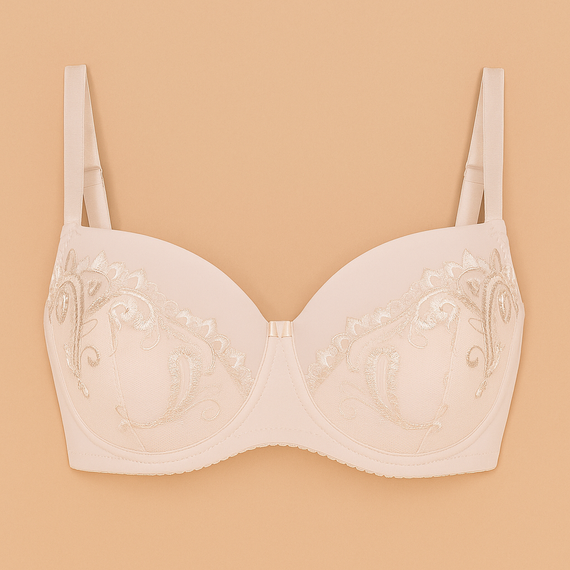 Vena VB-474 – бюстгальтер тілесного кольору full cup з мереживом