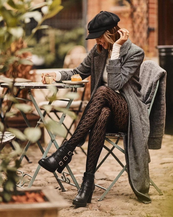 Колготки бавовняні Gabriella Cashmir wz.103 150 den nero – теплі, ажурні