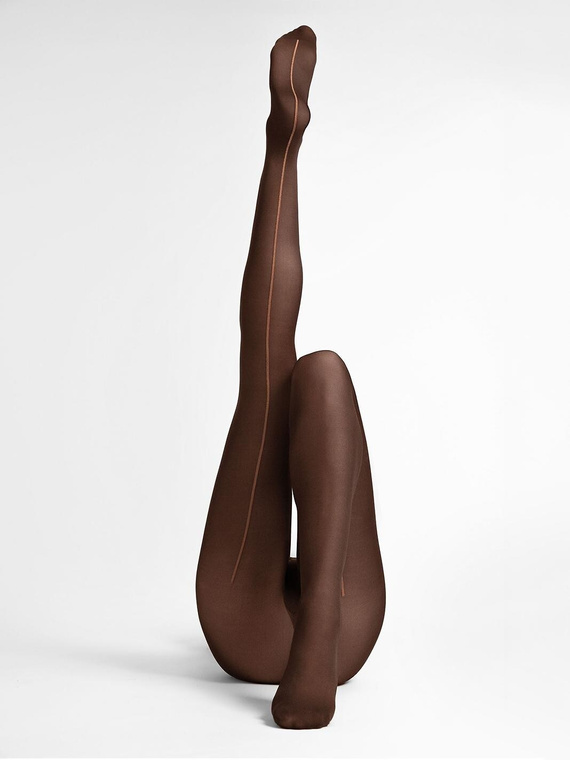Fiore G6138 Marrone Mocca жіночі колготки 40 DEN з контрастним швом