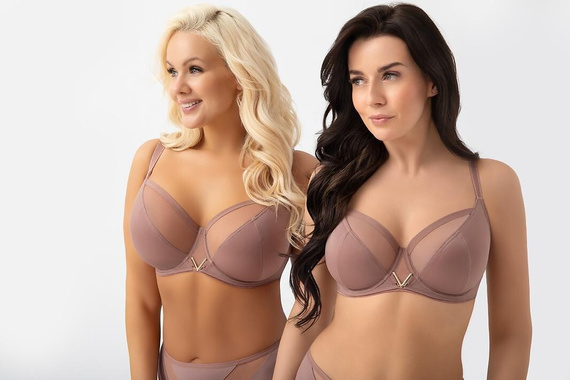 Gorsenia K564 VICKY Mocca М’який бюстгальтер soft на кісточках для великого бюста