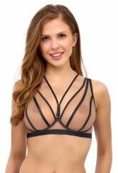 Бюстгальтер м'який 2505 bralette Lupoline, - бежевий/чорний