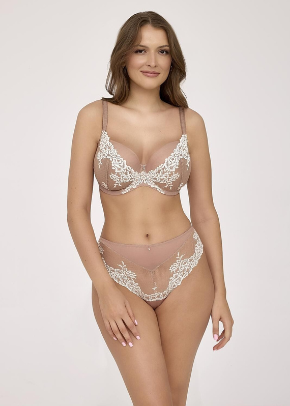 Бюстгальтер soft 2227 Maxi Macchiato Ava мереживний м’який бежевий