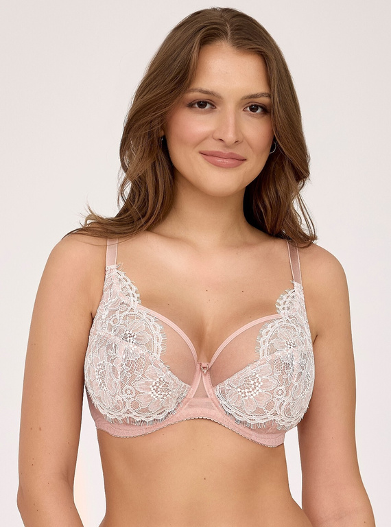 AVA AV 2224 Velvet Blush Maxi, пудрово-рожевий – бюстгальтер з м'якими чашками для великих грудей