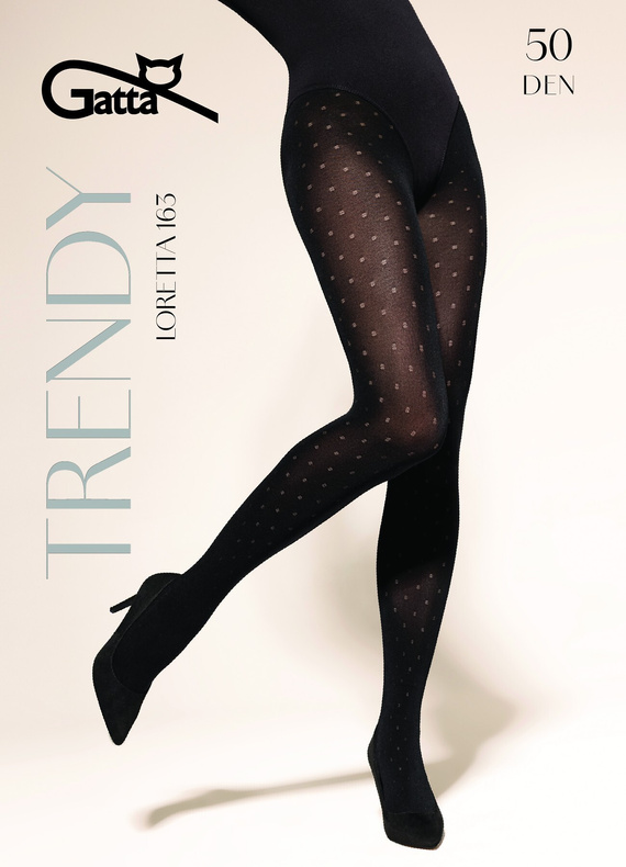 Колготки Gatta Trendy Loretta wz.163 50 den – матові, з візерунком, щільні